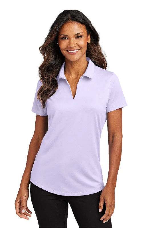 Port Authority Womens City Easy Care Moisture Wicking Short Sleeve Polo Shirt - Bright Lavender Purple