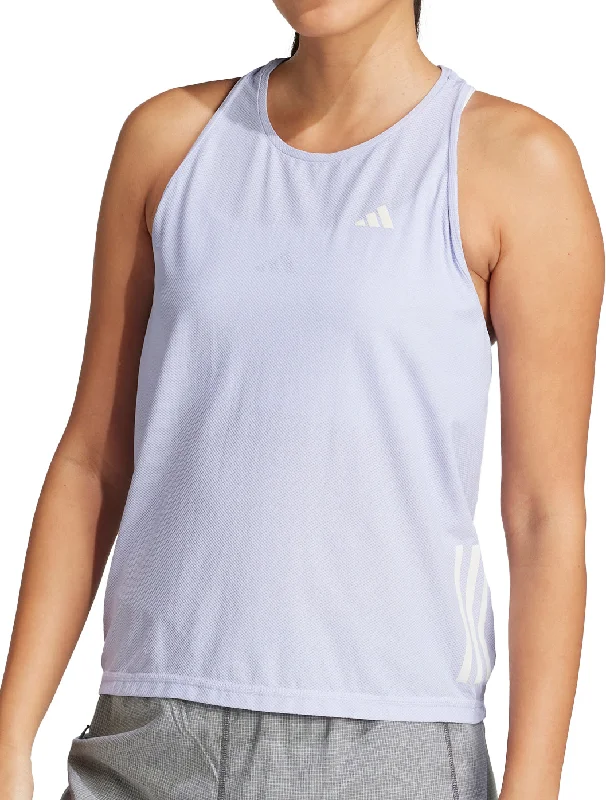 adidas Own The Run Womens Running Vest Tank Top - Purple