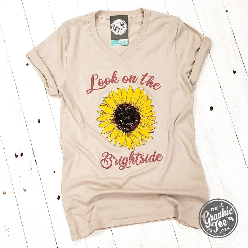 Look on the Brightside - V-Neck Tee