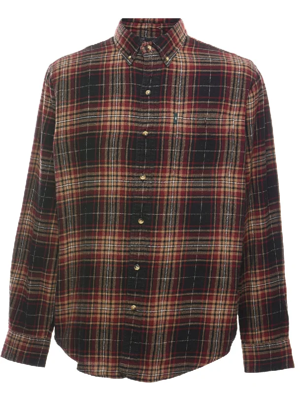 G.H. Bass Checked Shirt - M