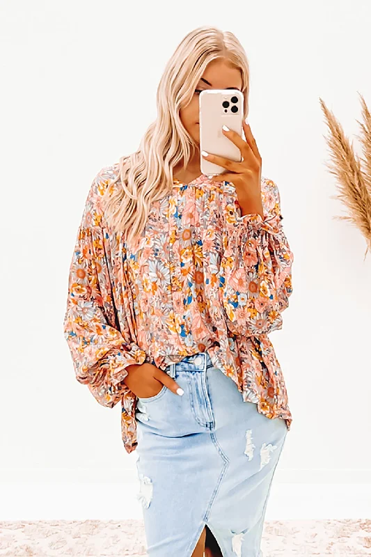 Gabby Top Pastel Floral