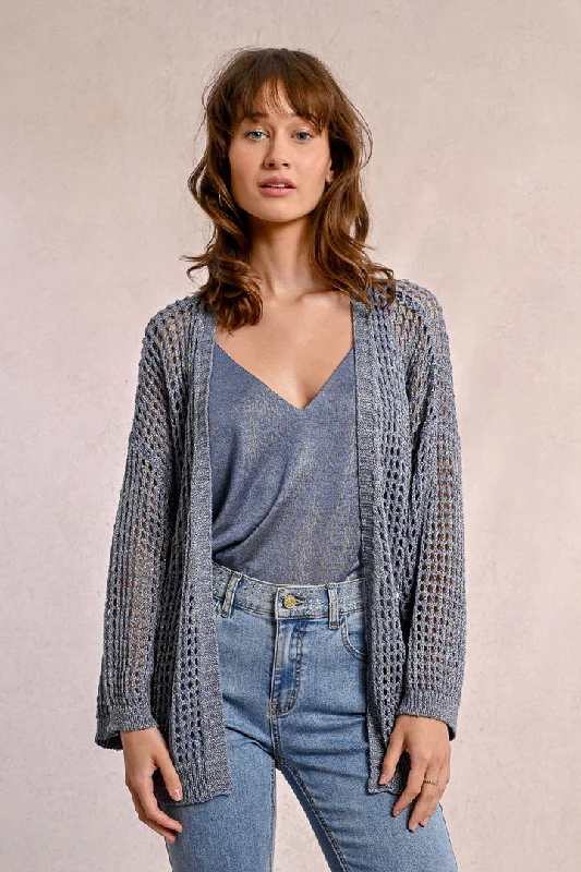 Molly Bracken Knitted Blue Cardigan