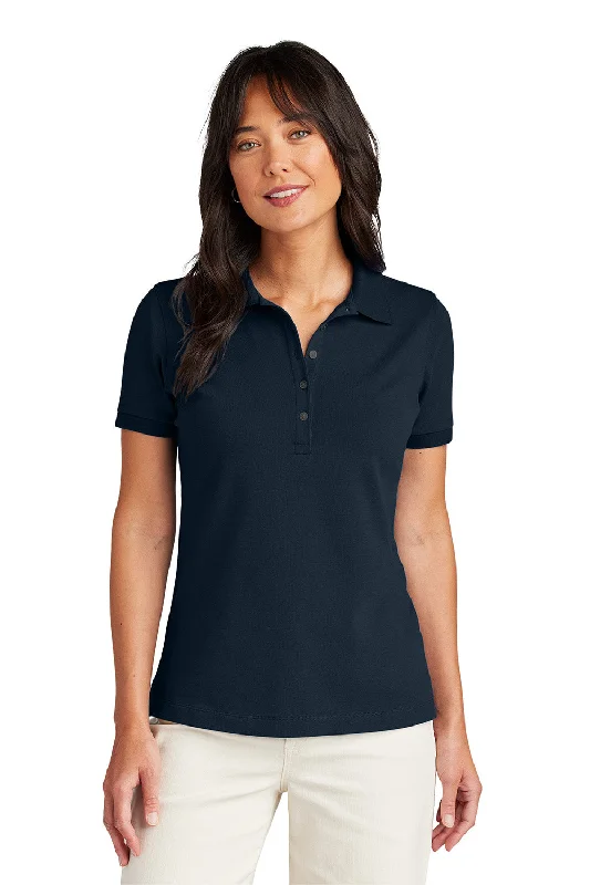 Brooks Brothers Womens Short Sleeve Polo Shirt - Navy Blue Blazer