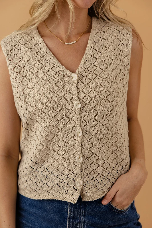 The Greatest Crochet Button Up Vest