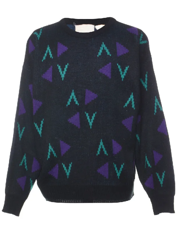 Geometric Pattern Jumper - L