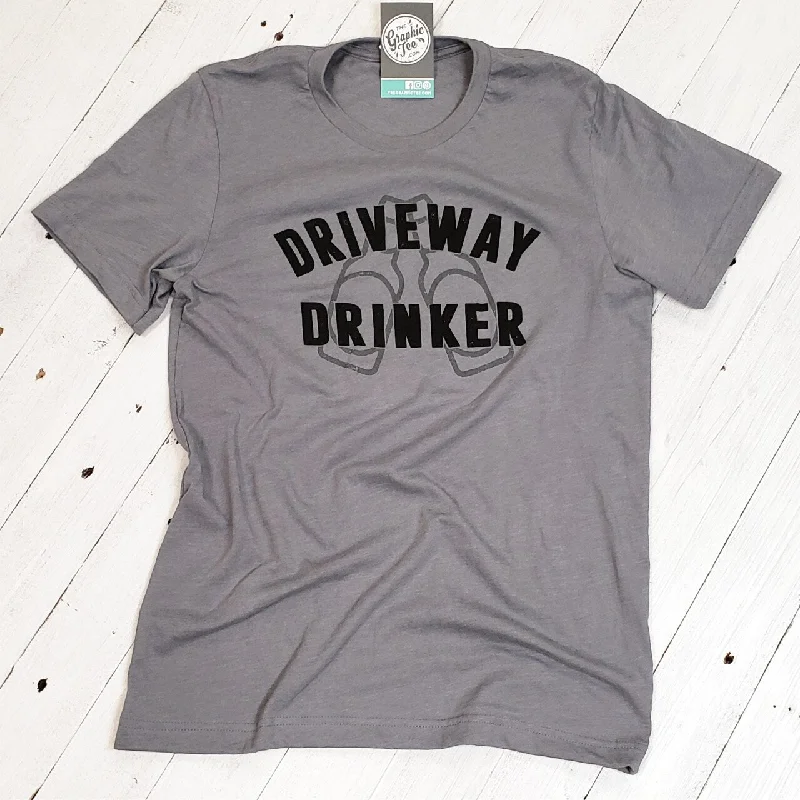 Driveway Drinker - Heather Storm Tee