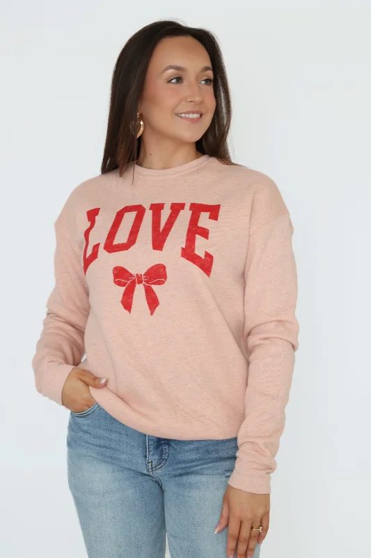 Love Bow Graphic Sweatshirt (FINAL SALE)