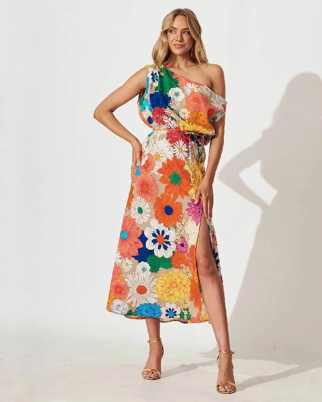 KAROCHI MIDI DRESS -FLORAL