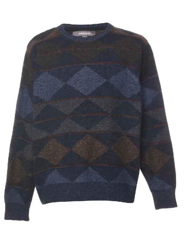 Geometric Pattern Jumper - L