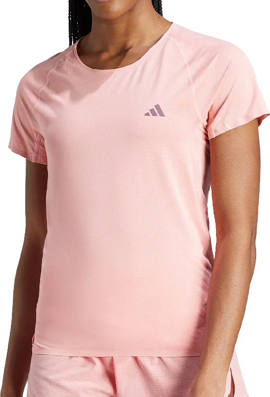 adidas Adizero Short Sleeve Womens Running Top - Pink