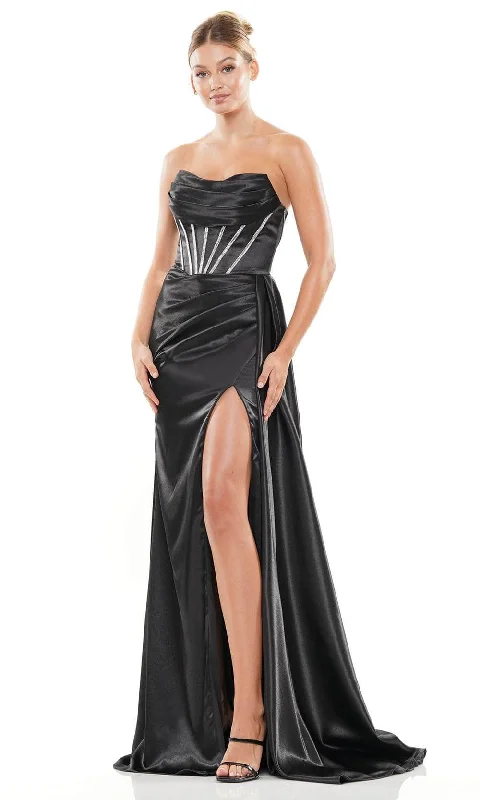 Colors Dress 3102 - Strapless Satin Prom Gown