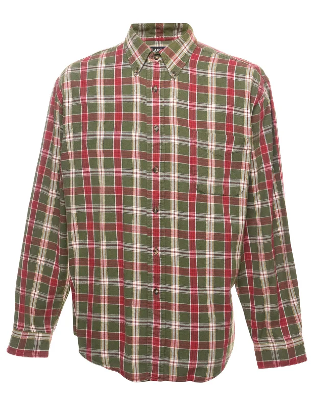 G.H. Bass Checked Shirt - L