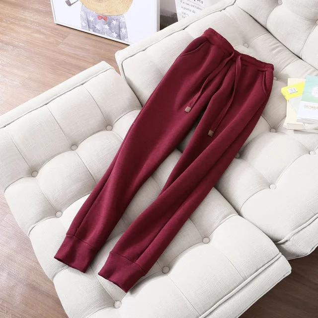 Wine red pants