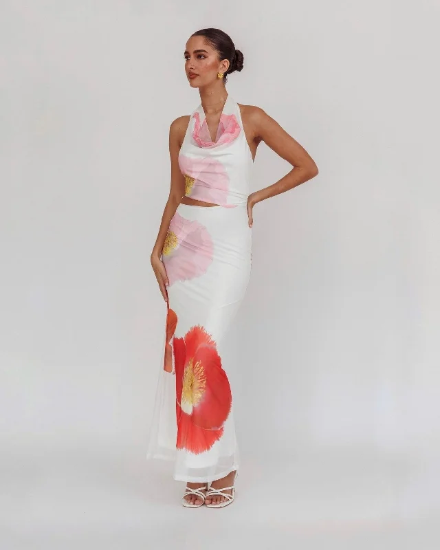 MADAM MAXI DRESS -WHITE FLORAL