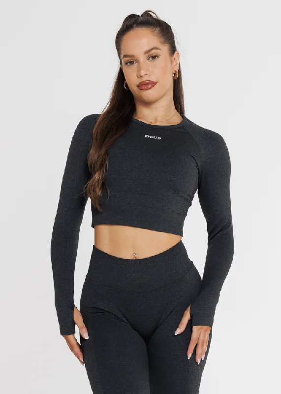 Prime Seamless Long Sleeve - Obsidian