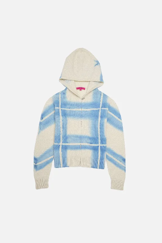 Plaid Dye Women's Zip Hoodie