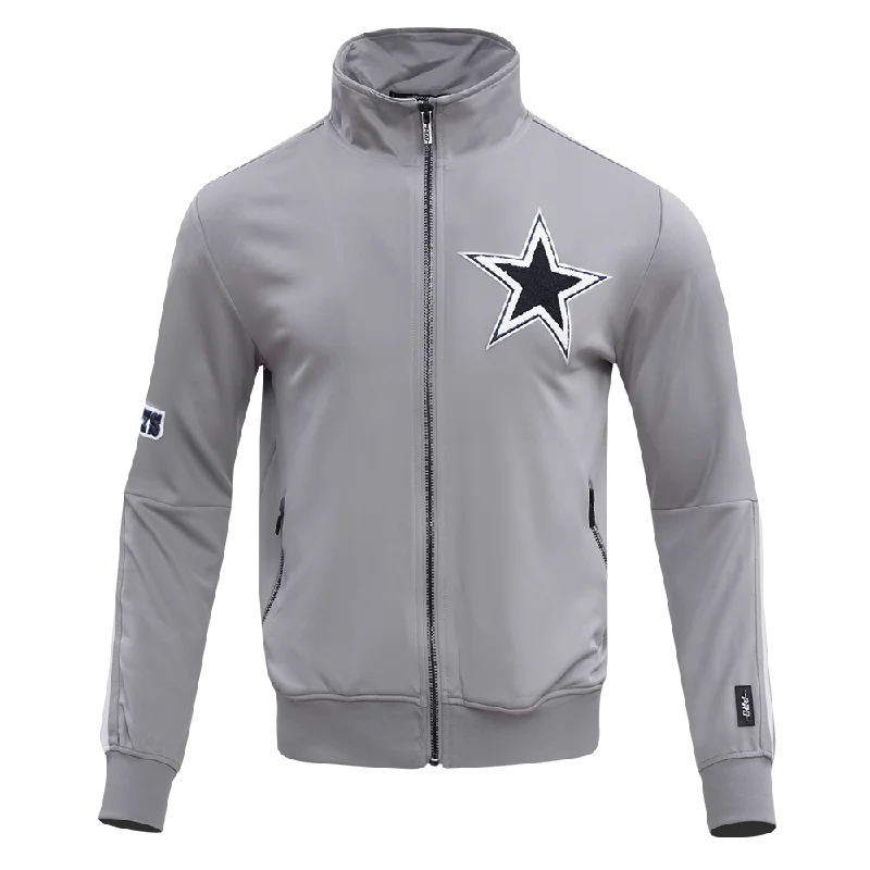 NFL DALLAS COWBOYS CLASSIC MEN'S TRACK JACKET (GRAY)