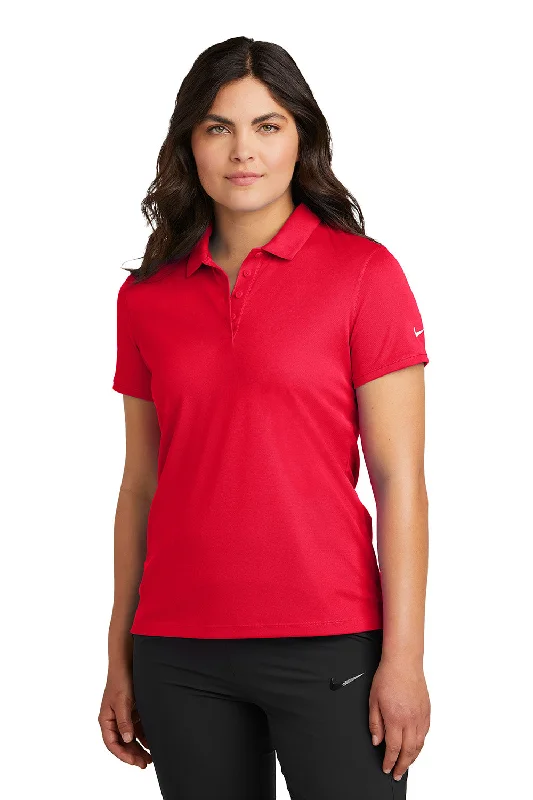 Nike Womens Victory Dri-Fit Moisture Wicking Short Sleeve Polo Shirt - University Red