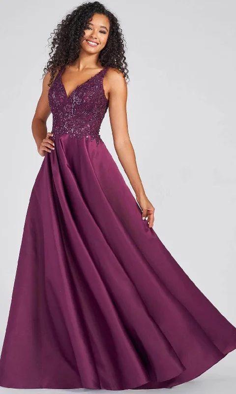 Colette By Daphne - Lace Bodice A-Line Prom Dress CL12271