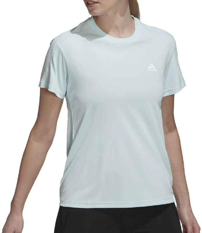 adidas Run It Short Sleeve Womens Running Top - Blue