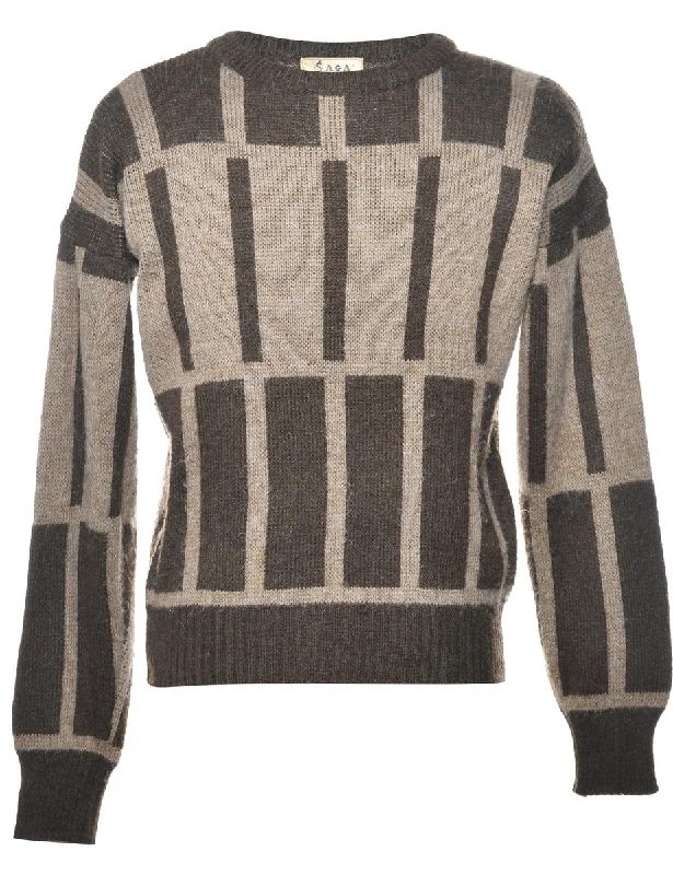 Geometric Pattern Jumper - L