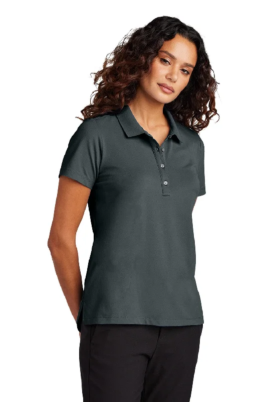 Mercer+Mettle Womens Moisture Wicking Short Sleeve Polo Shirt - Storm Grey