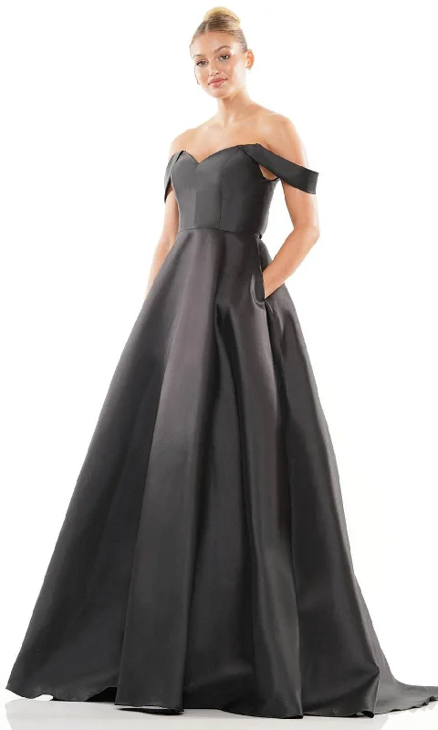 Colors Dress 3182 - Off Shoulder Mikado Prom Dress